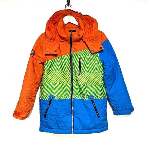Color’s of Benetton Kids Snowboarding Ski Jacket Sz 14-16 Host Pick - Picture 1 of 8